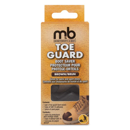 Moneysworth & Best Toe Guard Boot Saver, Brown, Large