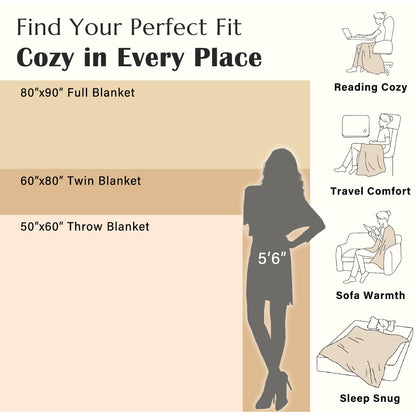 jinchan Boho 100% Cotton Muslin 50x60 Throw Blanket Lightweight 4-Layer Orange Multi Reversible Blanket Washable Breathable Decorative Geometric Striped Pattern Soft Comfy for Couch Bed All Seasons