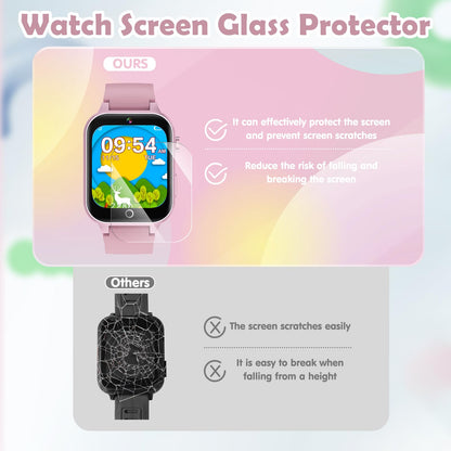 Luyiilo Kids Games Watch, with 26 Puzzle Games, Touch Screen, HD Camera, Alarm Clock, Toys for Ages 4-12 Years Old.Birthday Gift for Boys Girls (Pink)