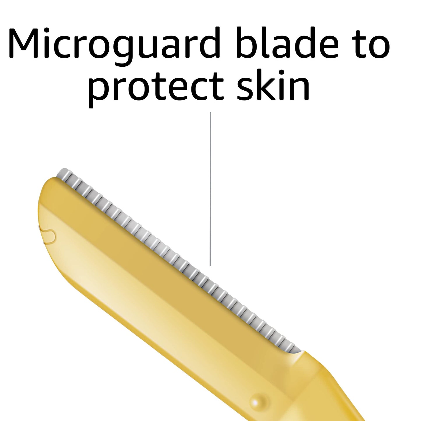 Amazon Basics Women's Multipurpose Exfoliating Dermaplaning Tool, Eyebrow Razor, and Facial Razor, Includes Blade Cover, Multicolor, 3 Count