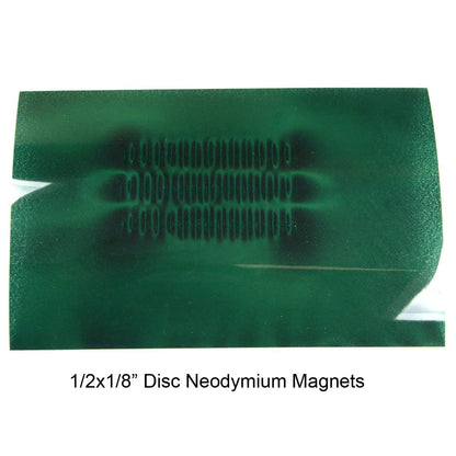 Green Magnetic Viewing Film 4x6 | Cool Magnets Science Kit | Magnetic Field Detector & Visual Aid for Physics Education | Ideal for Research & Magnetism Demonstrations