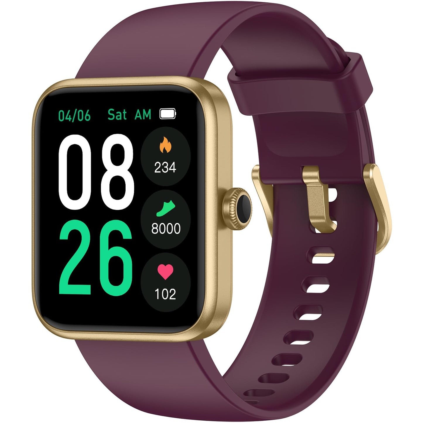 LIVIKEY Smart Watch, Fitness Tracker Watch with Heart Rate Monitor, SpO2, Sleep Tracker, 45mm Fitness Watch 5ATM Waterproof Smartwatch for Women Men Step Counter Pedometer for iOS Android Phones