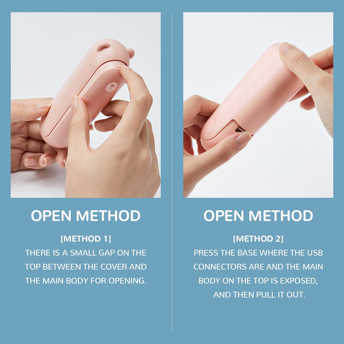 JISULIFE Handheld Mini Fan, 3 IN 1 USB Rechargeable Portable Fan [12-19 Working Hours] with Power Bank, Flashlight, Pocket Design for Travel/Summer/Concerts/Lash, Gifts for Women (Pink)