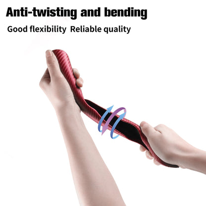 Amiss Carbon Fiber Anti-Skid Steering Wheel Protector, Segmented Butterfly Universal Wheel Cover, Car Interior Accessories (Red)