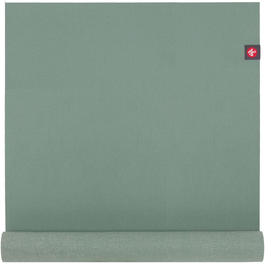 Manduka eKO Superlite Yoga Mat for Travel - Lightweight, Easy to Roll and Fold, Durable, Non Slip Grip, 1.5mm Thick, Leaf Green, 71" x 24"