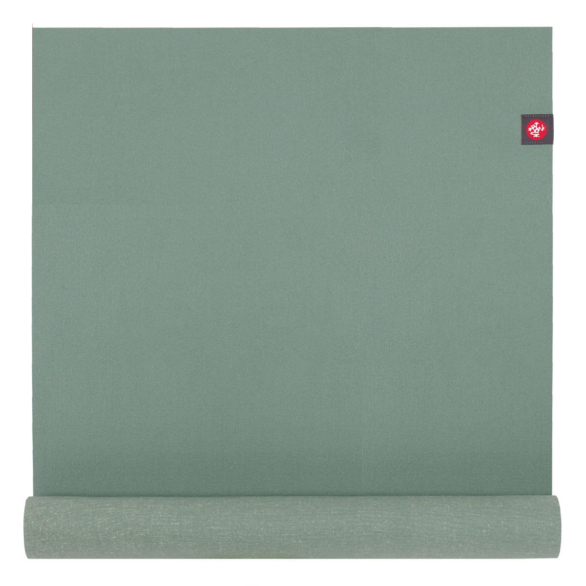 Manduka eKO Superlite Yoga Mat for Travel - Lightweight, Easy to Roll and Fold, Durable, Non Slip Grip, 1.5mm Thick, Leaf Green, 71" x 24"