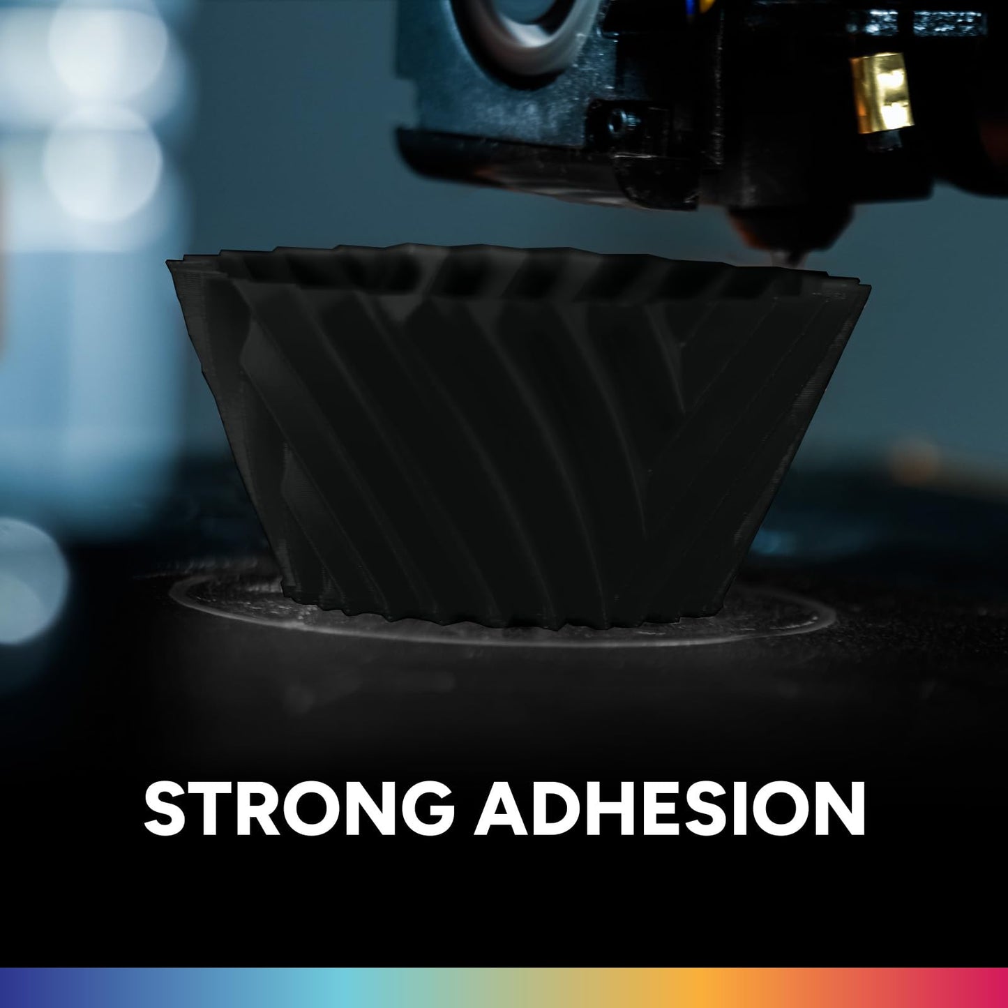 OVERTURE PLA Filament 1.75mm, Neatly Wound 3D Printer Filament 1kg Spool (2.2lbs), Dimensional Accuracy +/- 0.02 mm, Fit Most FDM 3D Printers (Black 1-Pack)