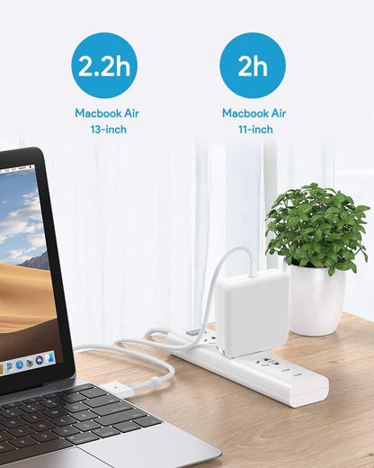 Mac Book Air Charger, 45W Magnetic Mag2 T-Tip Laptop Charger Suitable for Mac Book Air 11 inch and 13 inch After Mid 2012(Applicable to 2012-2017)