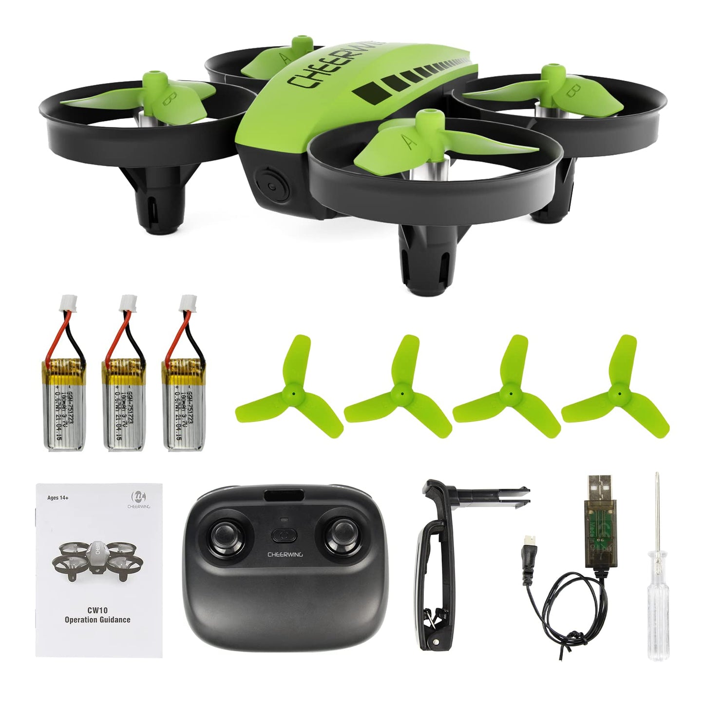 Cheerwing CW10 Mini Drone for Kids WiFi FPV Drone with Camera, RC Drone Gift Toy for Boys and Girls with Auto Hovering, Voice Control