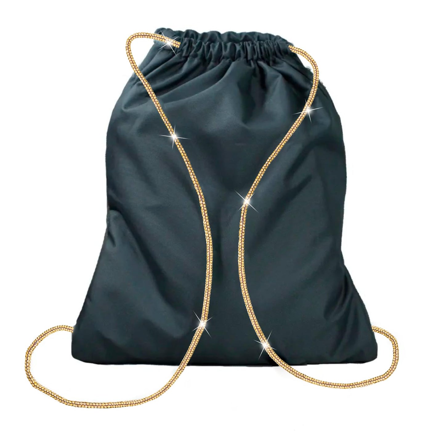 PAGOW 1 Pair Rhinestone Glitter Rope, Crystal Bling Bling Shiny Round Shoe Laces for Sneakers, Drawstring Cords Replacement for Sweatpants Shorts Crystal Hoodies (Gold, 120cm)