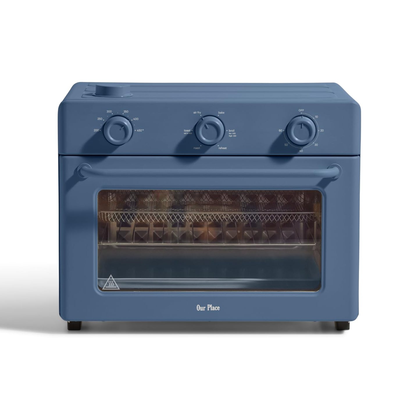 Our Place Large Wonder Oven | 6-In-1 Toxin-Free Air Fryer & Toaster with Steam Infusion | Family-Sized 32QT, 1700W Countertop Design | Includes Bake Tray, Fryer Basket, Large Racks | Blue Salt