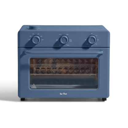 Our Place Large Wonder Oven | 6-In-1 Toxin-Free Air Fryer & Toaster with Steam Infusion | Family-Sized 32QT, 1700W Countertop Design | Includes Bake Tray, Fryer Basket, Large Racks | Blue Salt