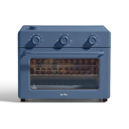 Our Place Large Wonder Oven | 6-In-1 Toxin-Free Air Fryer & Toaster with Steam Infusion | Family-Sized 32QT, 1700W Countertop Design | Includes Bake Tray, Fryer Basket, Large Racks | Blue Salt