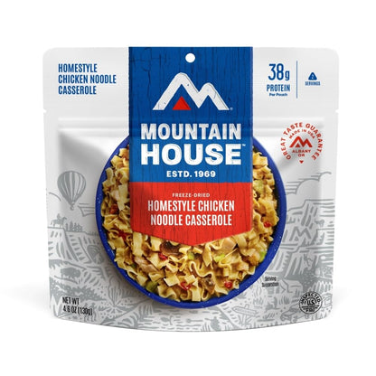 Mountain House Homestyle Chicken Noodle Casserole | Freeze Dried Backpacking & Camping Food | 2 Servings
