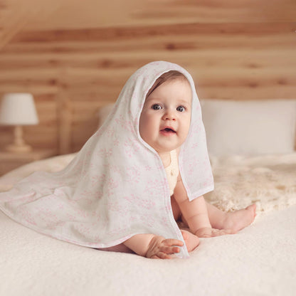 GLLQUEN BABY Receiving Blanket Boy Cotton Muslin Swaddle Blankets Girl Newborn Squares Breathable & Soft Thin Baby Blankets Cloths Double Absorbent Infant Swaddling Wrap - 6 Pack (Looking for Spring)