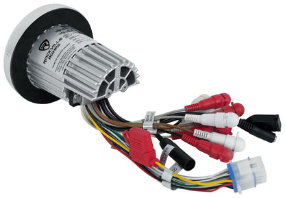 Rockville RGHR2 Marine Gauge Hole Receiver, Bluetooth/USB/AM/FM, TDA7851L Amp, 288W Peak (72W x 4), IP66 Waterproof, Wired Remote, for Boats/ATVs/UTVs