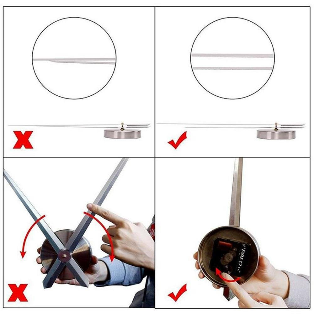 FASHION in THE CITY Mirror Surface 3D DIY Wall Clocks Modern Design Room Decorative Wall Watches (Black)