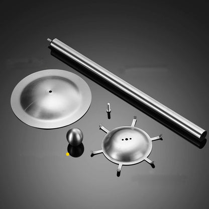 GXONE Cooking Utensils Set,7pcs 304 Stainless Steel Kitchen Utensils Set with Holder,Heat Resistant Wooden Handle Kitchen Tools