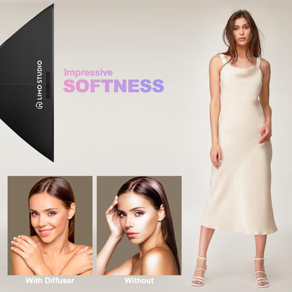 LimoStudio (LED Super Bright) 3400W Output Remote Control, 22 x 32 inch Softbox 85W Bulbs Light Kit, 3000K-5500K Adjustable Color & Brightness, 12600 Lumen, CRI>95, Soft Box Diffuser, AGG3214