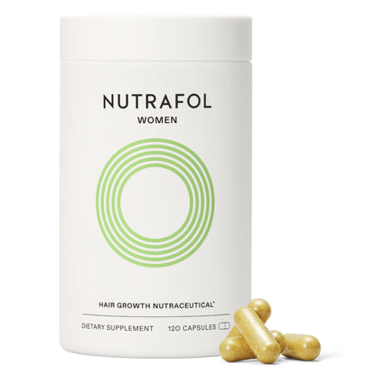 Nutrafol Women's Hair Growth Supplements, Ages 18-44, Clinically Proven for Visibly Thicker and Stronger Hair, Dermatologist Recommended - 1 Month Supply