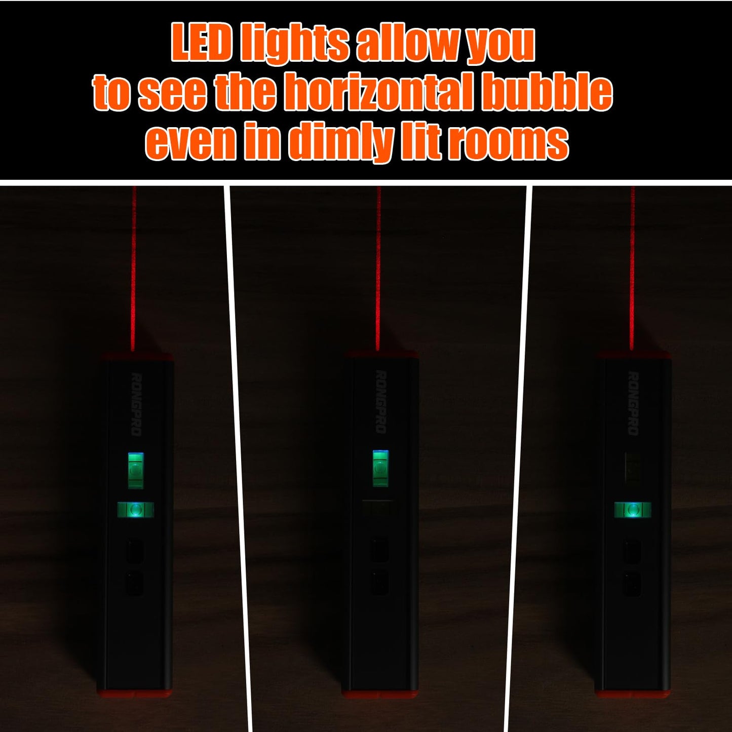 Portable Laser Level with Magnetic -Multipurpose 15Ft Cross Leveling Line,Mini Torpedo Level for Hanging Picture Wall Writing Home Renovation