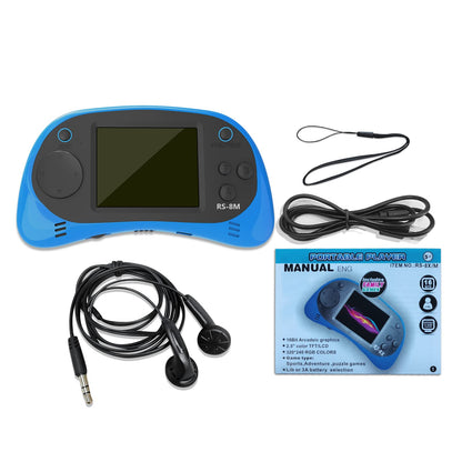 Kids Handheld Portable Video Game Player with 200 Games - 16 Bit 2.5 Inch Screen Mini Retro Electronic Machine for Boys Girls