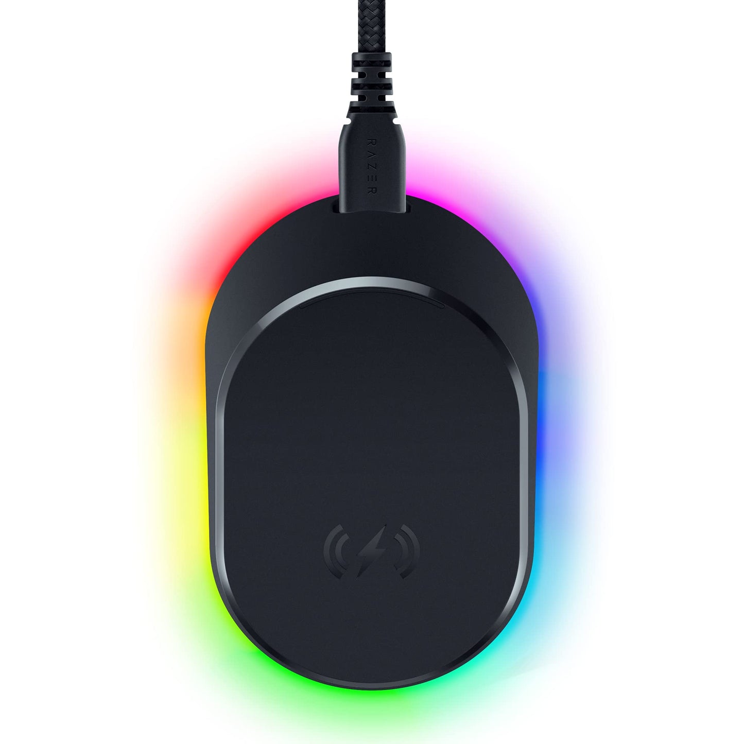 Razer Mouse Dock Pro with Wireless Charging Puck: Magnetic Wireless Charging - Integrated HyperPolling 8K Hz Transceiver - Anti-Slip Base - Chroma RGB Lighting - Classic Black