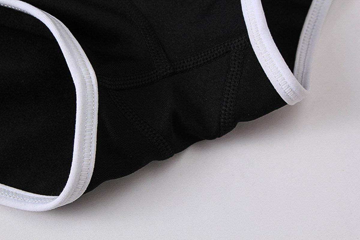 Kipro Women's Active Fitness Sports Yoga Booty Running Gym Workout Shorts, Black/White, Large