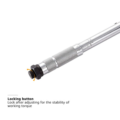 Amazon Basics 3/8-inch Drive Click Torque Wrench - 15-80 ft.-lb, 20.4-108.5 Nm