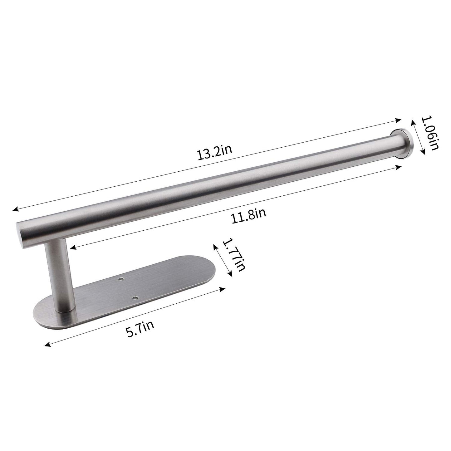 Paper Towel Holders for Kitchen,Paper Towels Bulk- Self-Adhesive Under Cabinet,Both Available in Adhesive and Screws,Stainless Steel