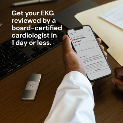 KardiaMobile 6L Max with 12-Month Subscription | 6-Lead Personal EKG Monitor | Heart Health Membership | Detects AFib & Irregular Arrhythmias | Easy Results in 30 Seconds | Works with Smartphones