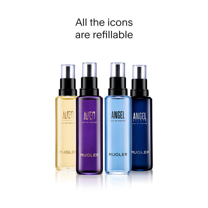 Mugler Alien - Eau de Parfum - Women's Perfume - Floral & Woody - with Jasmine, Wood, and Amber - Long Lasting Fragrance - 1.0 Fl Oz