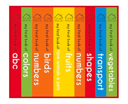 My First Library: Boxset of 10 Board Books for Kids