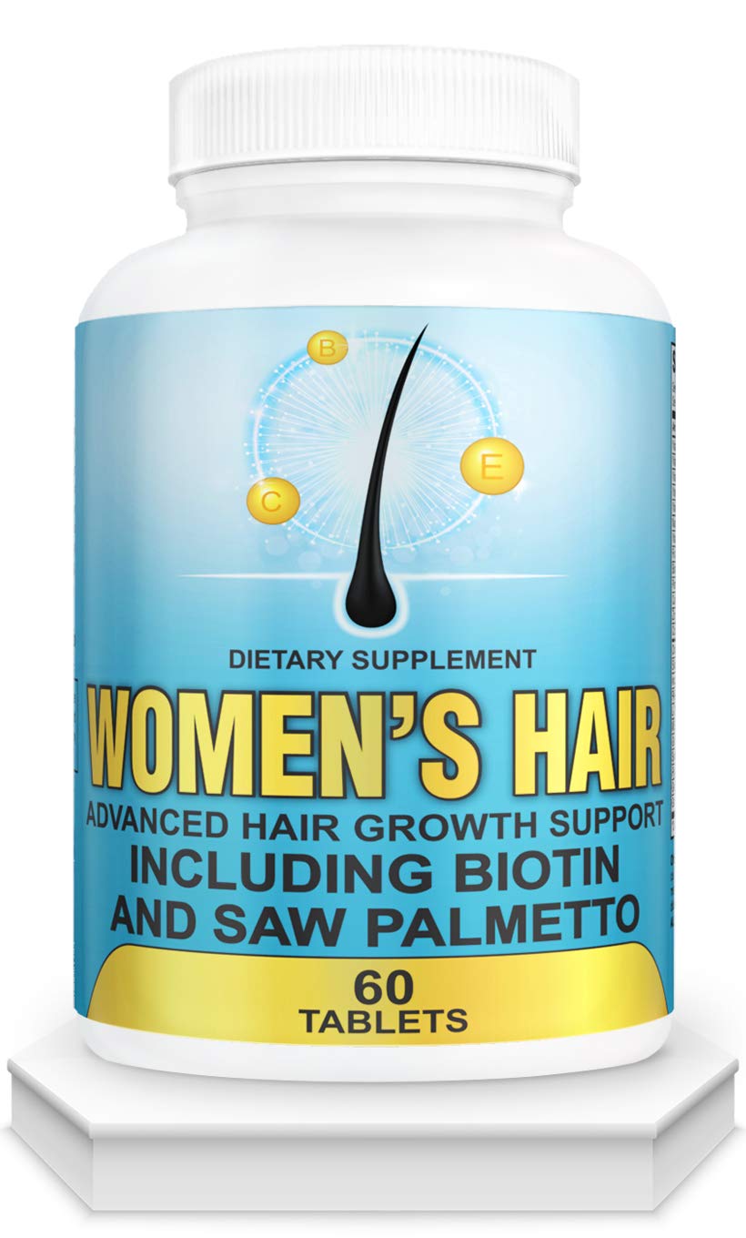 Hair Growth Vitamins With Saw Palmetto for Women-DHT Blocker,Hair Growth Supplement for Thicker And Perfect Hair.Hair Growth Pills for Thinning Hair.Get Healthy,Glow,Longer,Thick Hair.With Biotin.