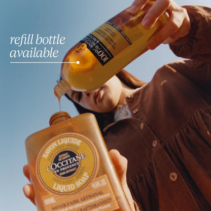 L'Occitane Shea Butter Liquid Hand Soap Enriched with Organic Verbena 16.90 fl oz