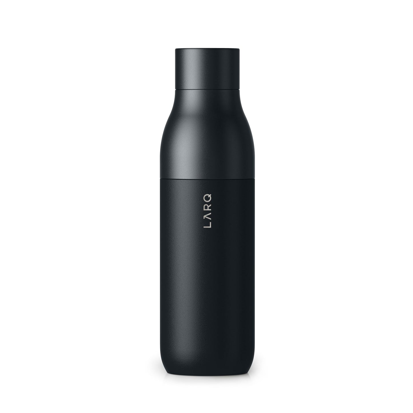 LARQ Bottle Twist Top 25 oz - Insulated Stainless Steel Water Bottle | BPA Free | Reusable Water Bottle for Camping, Office, and Travel | Keep Drinks Cold and Hot, Obsidian Black