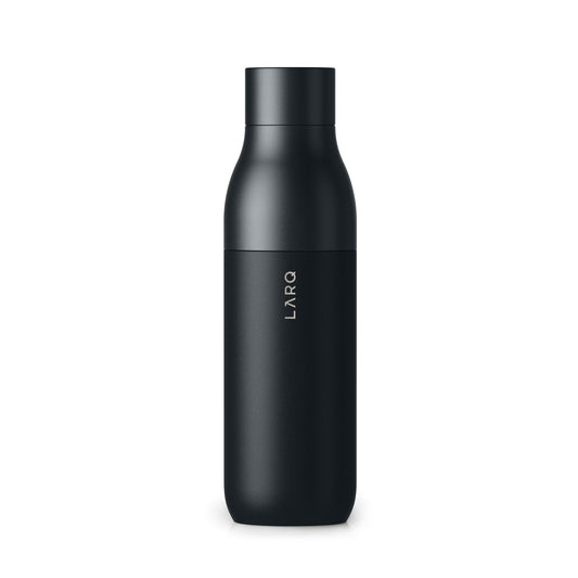 LARQ Bottle Twist Top 25 oz - Insulated Stainless Steel Water Bottle | BPA Free | Reusable Water Bottle for Camping, Office, and Travel | Keep Drinks Cold and Hot, Obsidian Black