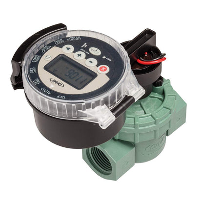 Orbit 57860 Outdoor Battery-Powered Water Sprinkler Timer with 1-Inch. FPT Jar Top Automatic Sprinkler Valve