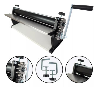 18-Inch Pizza Dough Roller Machine with Hand Crank - Pasta Maker, Dough Sheeter Features Non-Stick Rollers with Thickness Control - Solid Steel and Aluminum Construction