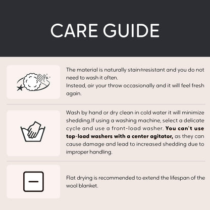 Molithe 100% Wool Blanket, 62" x 86", Warm, Thick, Washable, Military Wool Blanket, Great for Camping, Outdoors, Sporting Events, Survival Kits,Carbon Black