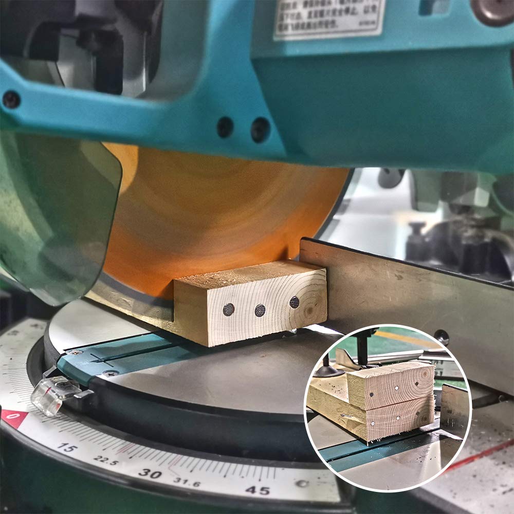 Luckyway 10 Inch Table Saw Blade, Miter Saw Blade 2-Pack, 80T Fine Finish Professional Woodworking with 5/8 Inch Arbor TCT Saw Blade for Table Saw and Miter Saw