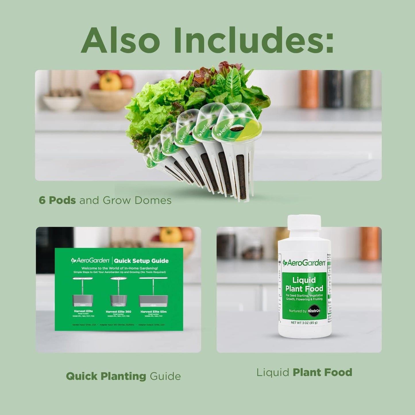 AeroGarden Harvest Elite Indoor Garden Hydroponic System with LED Grow Light and Seed Kit, Holds up to 6 Pods, Stainless Steel