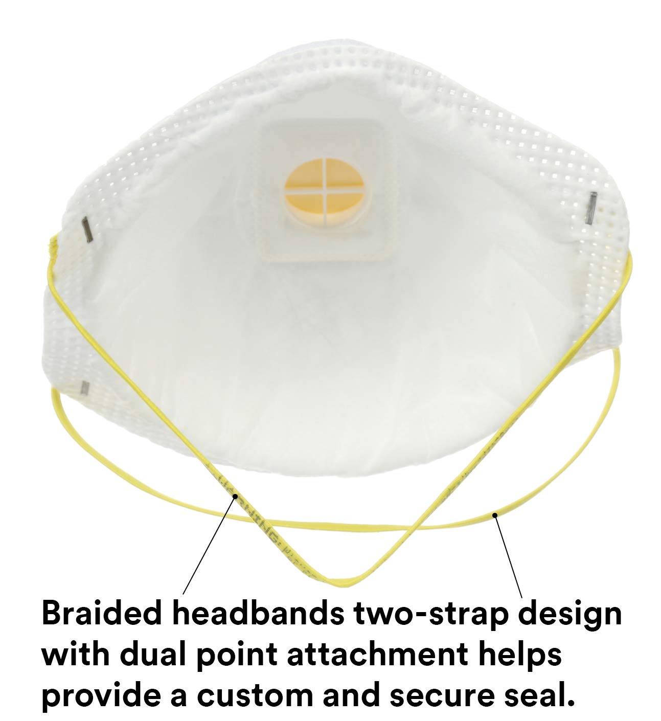 3M Particulate Respirator 8511, Pack of 10, N95, NIOSH APPROVED, Cool Flow Exhalation Valve, Disposable, Braided Comfort Strap, M Noseclip, Personal Protective Equipment