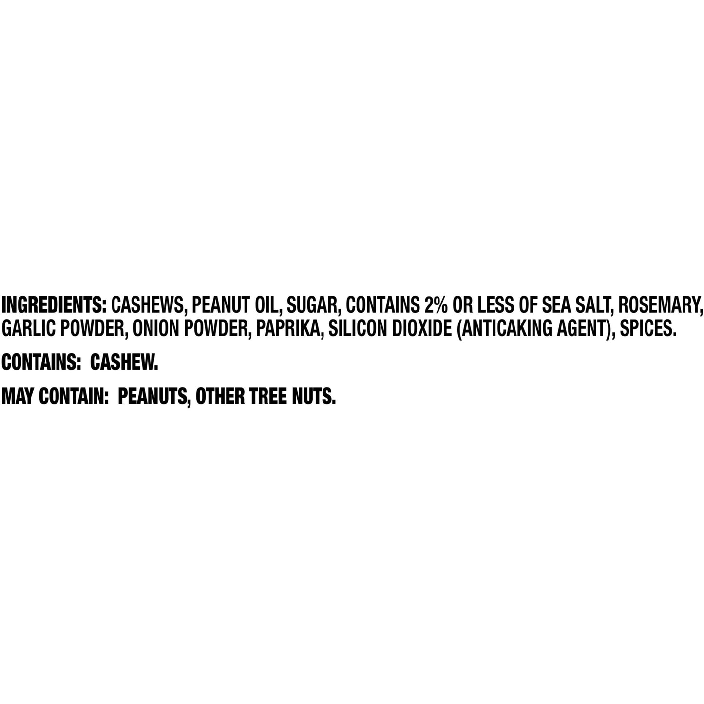 PLANTERS Cashews Rosemary & Sea Salt - Trail Mix Snack Packs - Snack with Rosemary & Sea Salt, Party Trail Mix, 5 Oz Bag, Pack of 1