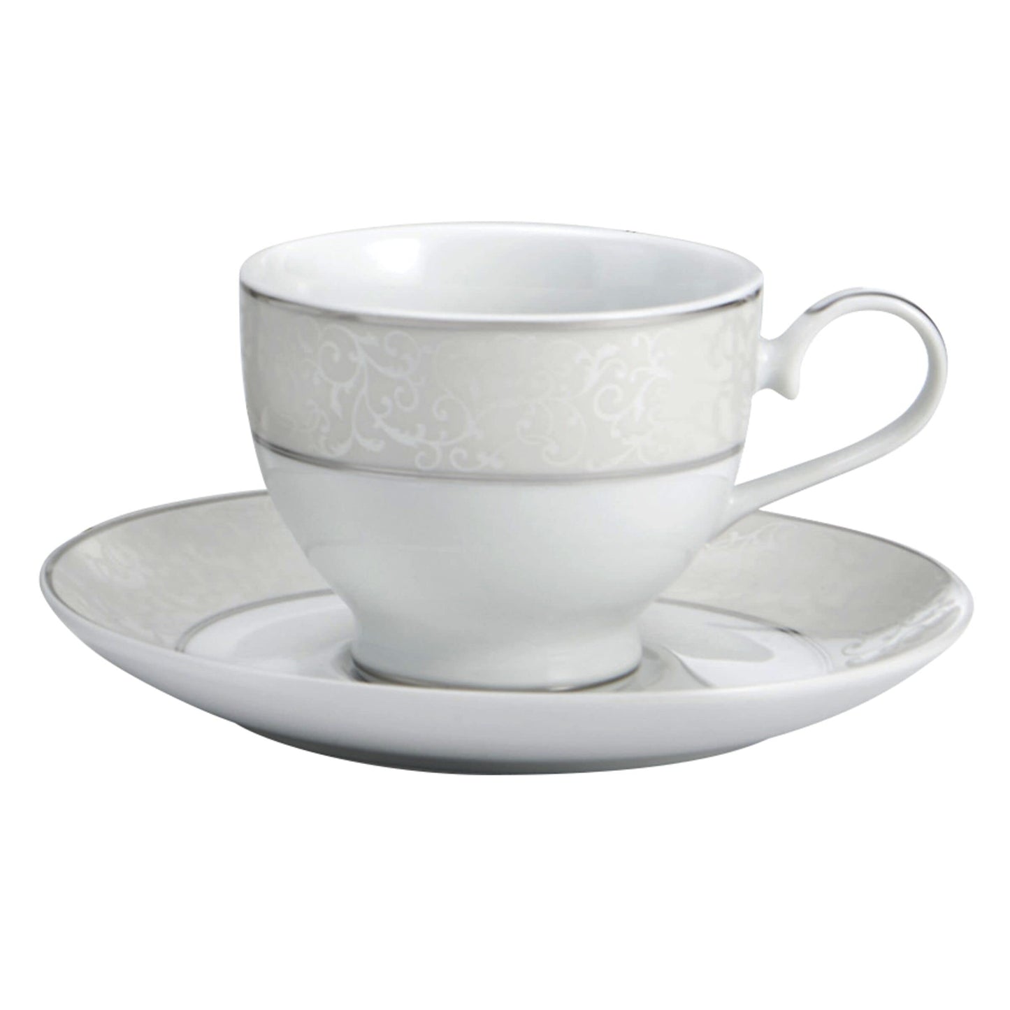 Mikasa Parchment 40-Piece Dinnerware Set, Service for 8, Durable Porcelain Plates, Bowls, and Mugs with Contemporary Design, Dishwasher Safe