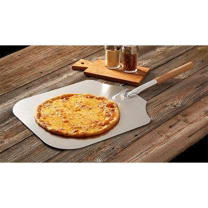 American METALCRAFT, Inc. 16' x 18' Aluminum Pizza Peel with 12' Wood Handle 3016, 30-Inch, Silver