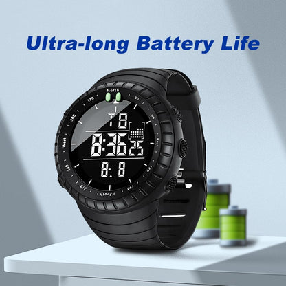 KXAITO Men's Watches Sports Outdoor Waterproof Military Watch Date Multi Function Tactics LED Face Alarm Stopwatch for Men (6256 Military Green Band Black Dial)