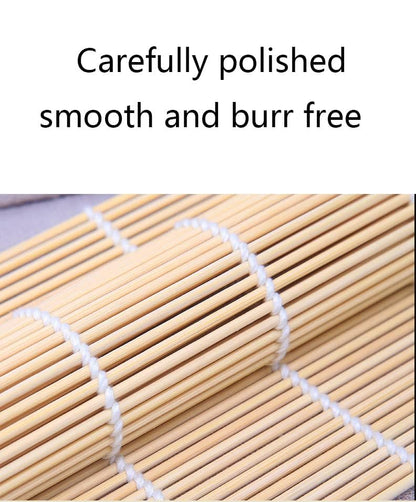 2 Pack Bamboo Sushi Rolling Mat, Sushi roll maker,Sushi making kit, Bamboo Sushi Rolling Mat,Sushi maker(9.5" x 9.6")