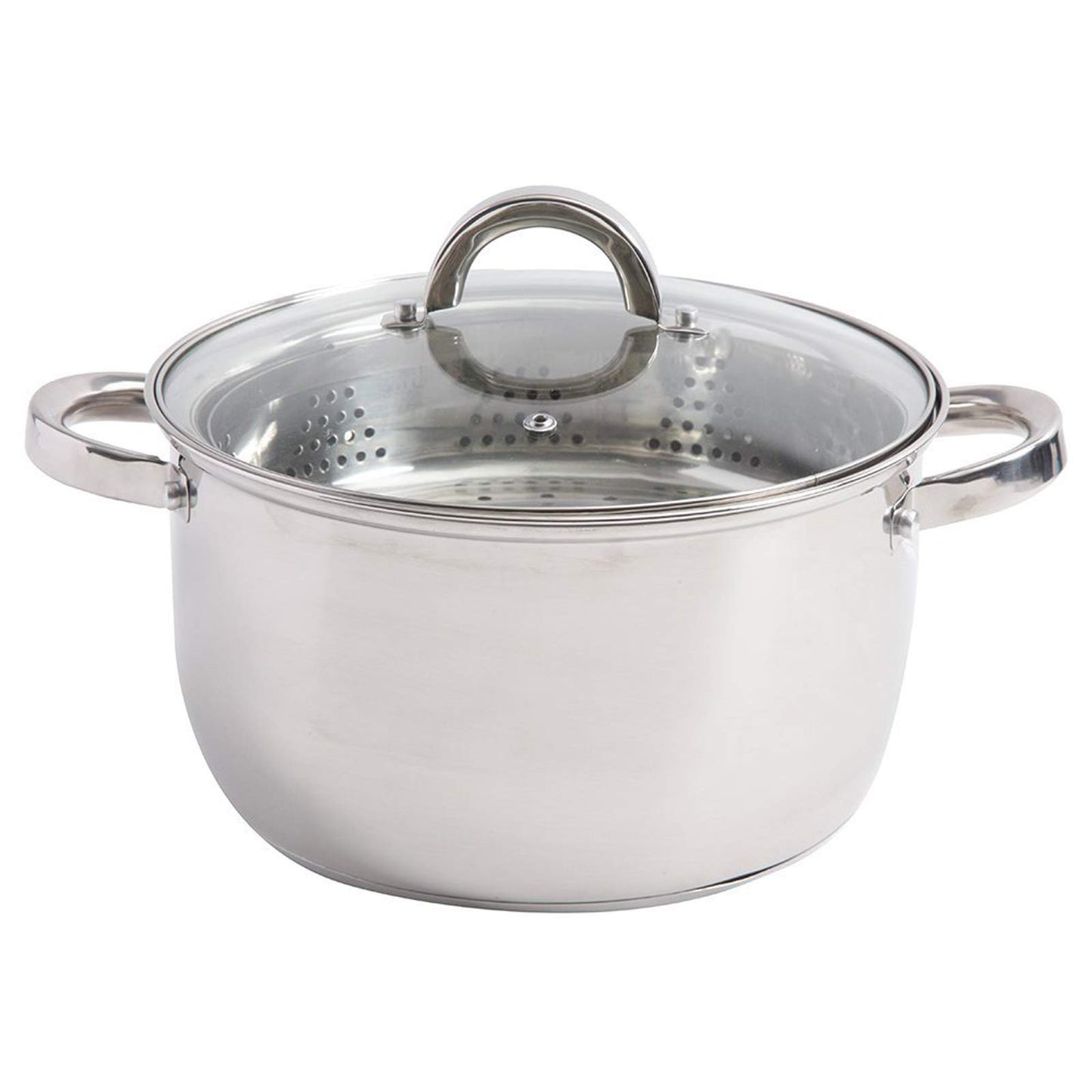 Oster Sangerfield 6 Qt Dutch Oven Casserole with Steamer Basket, Stainless Steel