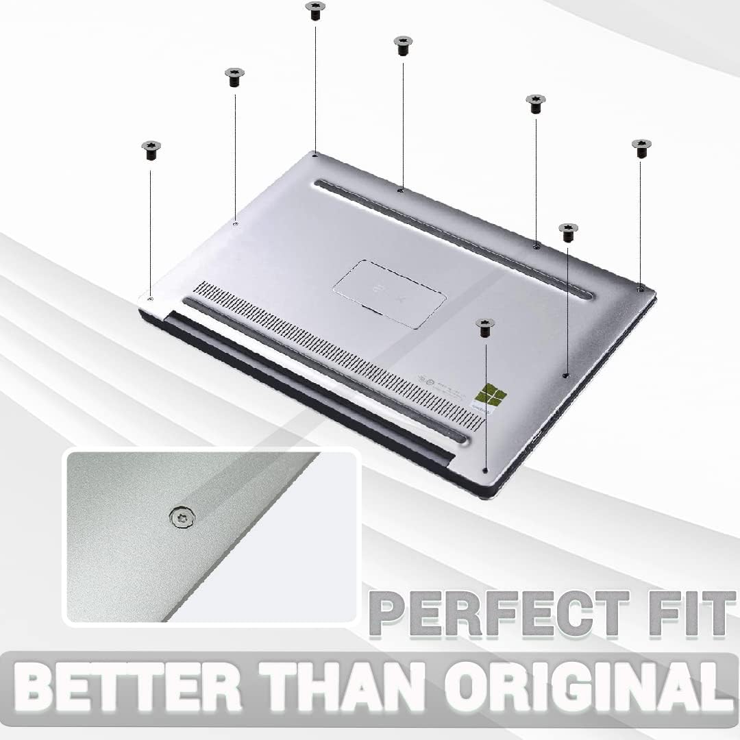 LeFix 12PCS M2x3 Torx T5 Screws + 1 Screwdriver Compatible with Dell XPS 13 9300 9305 9343 9350 9360 |XPS 15 9550 9560 9570|Precision M5510 5520 5530 5540,for Razer Blade,HP Envy 13|(Silver)